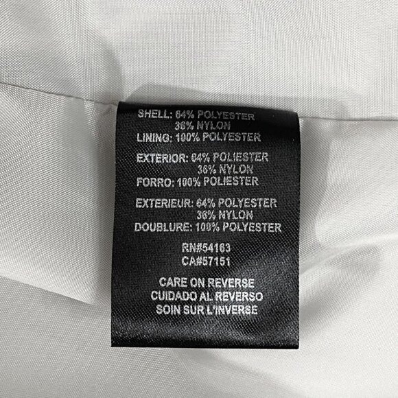 KARL LAGERFELD WOMEN'S GREY SILVER HOODED WIND COAT - XL - Picture 14 of 14